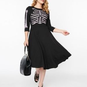 Unique vintage skeleton dress